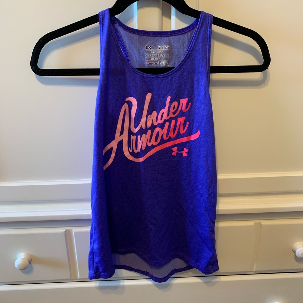 Girls under armour tank top